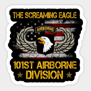 101st Airborne Paratrooper US Army Veteran Vintage Sticker